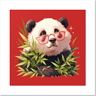 cool panda Posters and Art